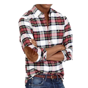 J.Crew Flannel Shirt with Elbow Patches Size Small